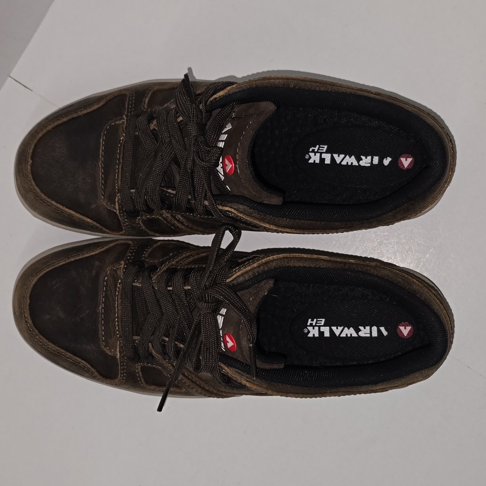 Airwalk Brown Leather Safety Sneakers Composite Toe Mens Size 11.5 - Picture 7 of 15